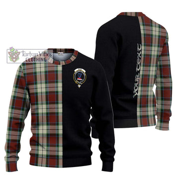 Rose White Dress Tartan Ugly Sweater with Family Crest and Half Of Me Style