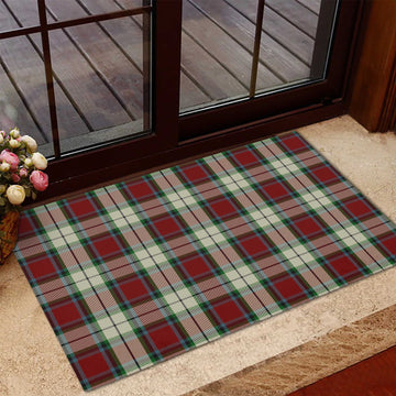 Rose White Dress Tartan Door Mat