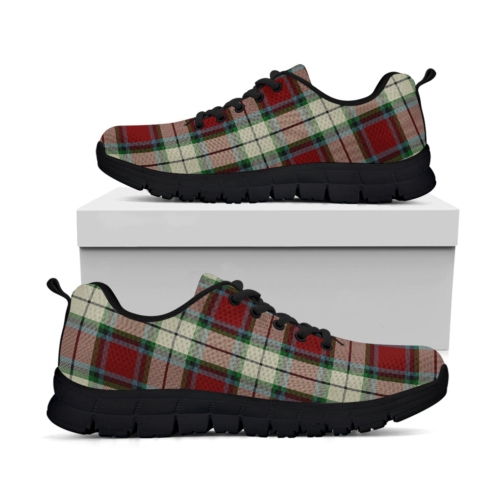 Rose White Dress Tartan Sneakers Kid's Sneakers - Tartan Vibes Clothing