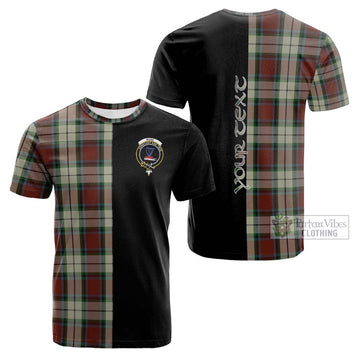 Rose White Dress Tartan Cotton T-shirt with Family Crest and Half Of Me Style