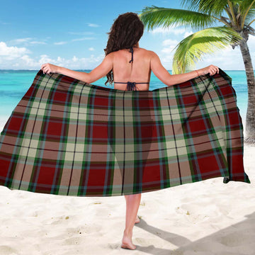 Rose White Dress Tartan Sarong