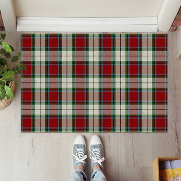 Rose White Dress Tartan Door Mat