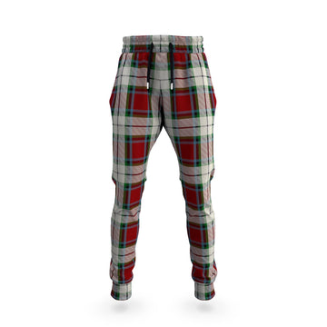 Rose White Dress Tartan Joggers Pants