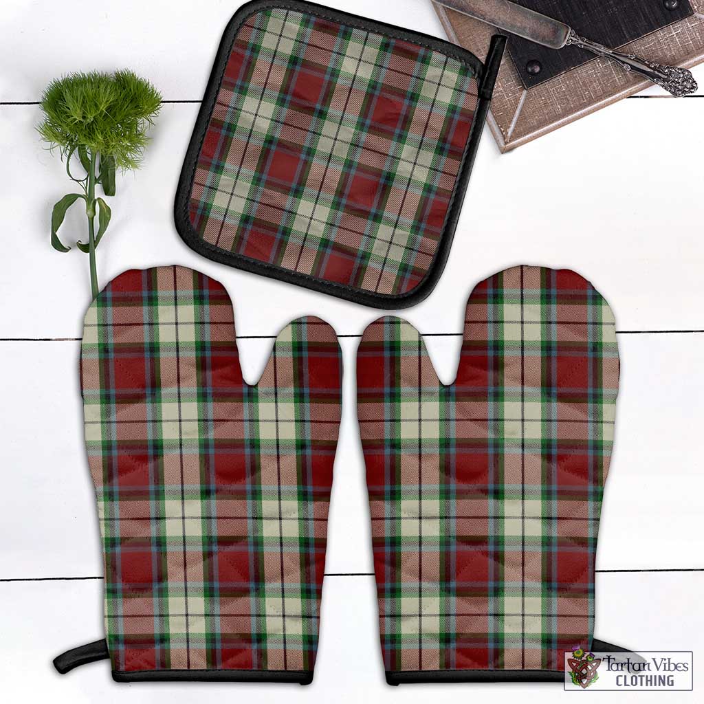 Tartan Vibes Clothing Rose White Dress Tartan Combo Oven Mitt & Pot-Holder