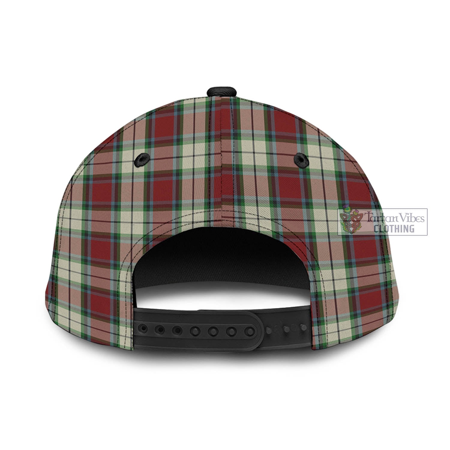 Tartan Vibes Clothing Rose White Dress Tartan Classic Cap with Family Crest In Me Style