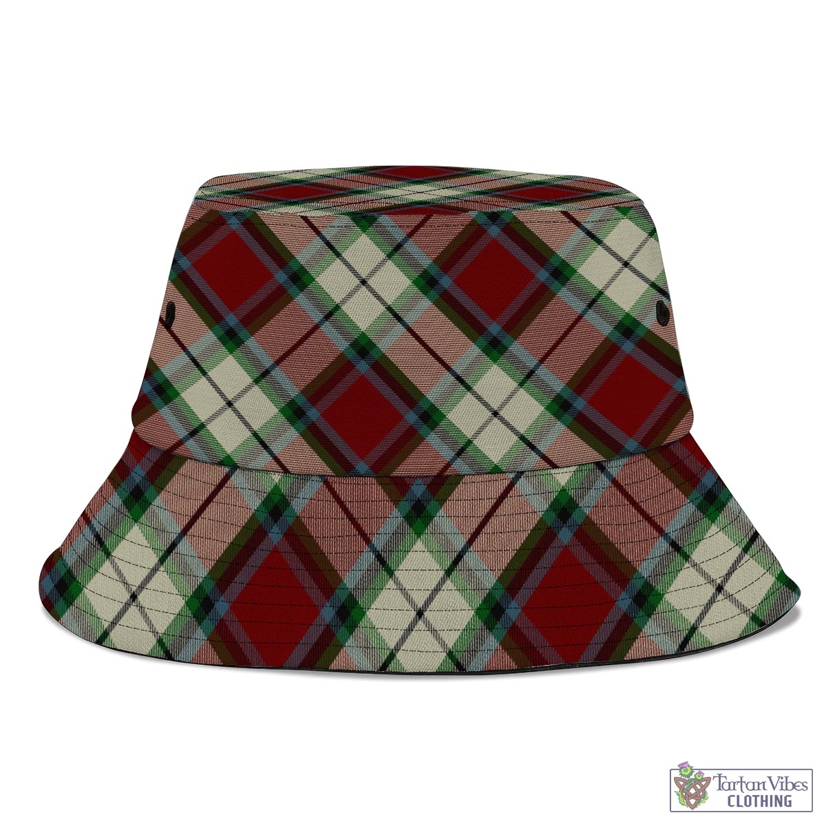 Tartan Vibes Clothing Rose White Dress Tartan Bucket Hat