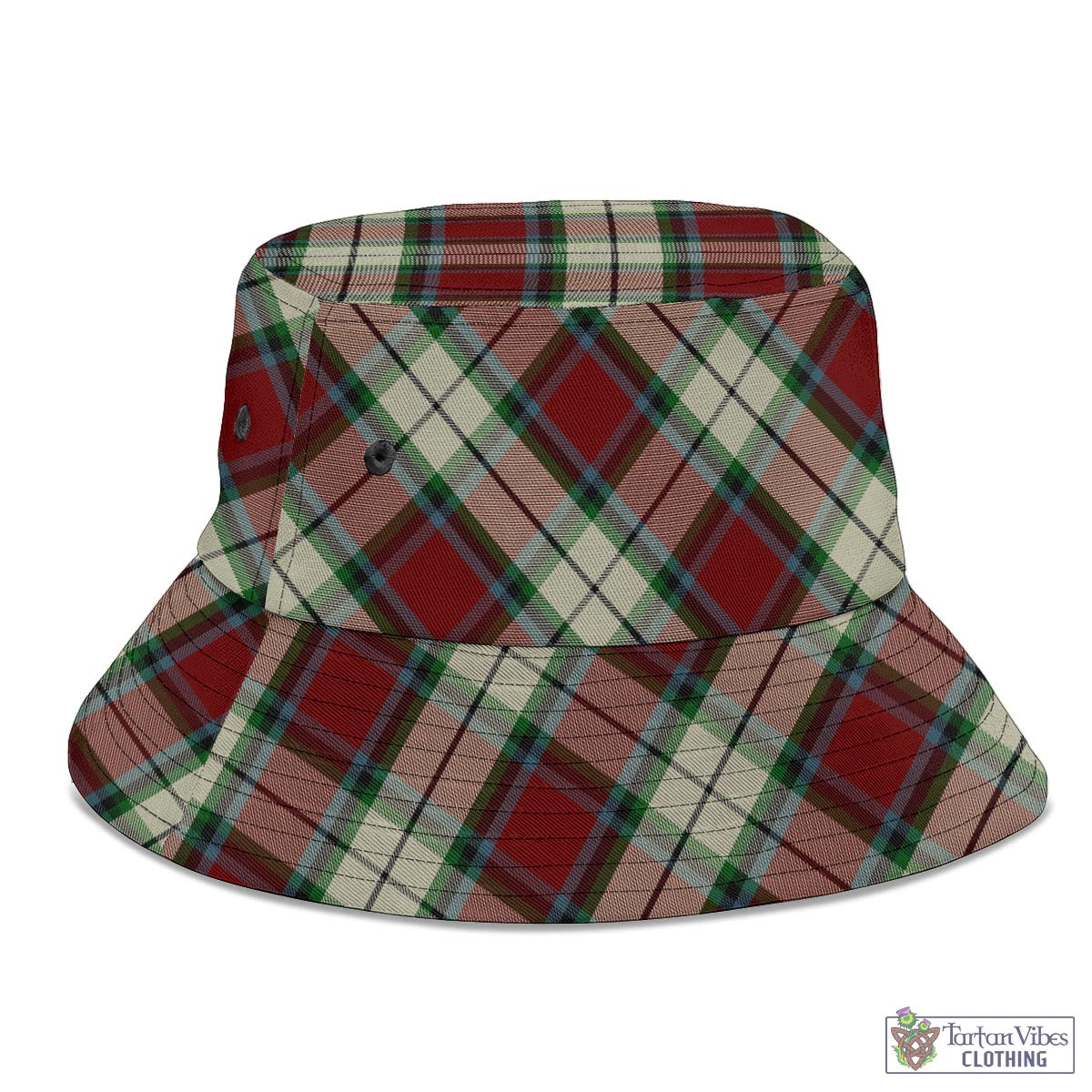 Tartan Vibes Clothing Rose White Dress Tartan Bucket Hat