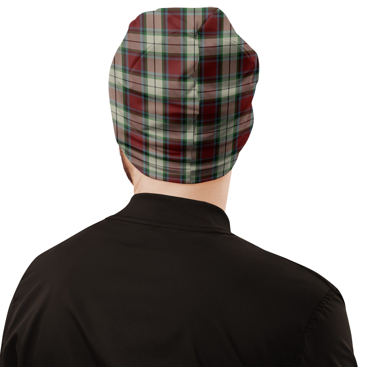 Rose White Dress Tartan Beanies Hat - Tartan Vibes Clothing