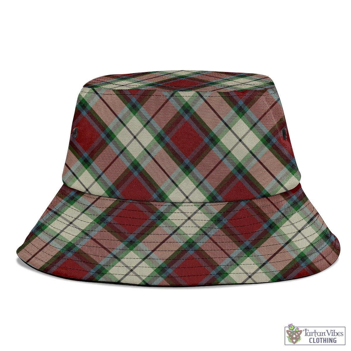 Tartan Vibes Clothing Rose White Dress Tartan Bucket Hat