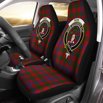 Ross Tartan Car Seat Cover with Family Crest One Size - Tartan Vibes Clothing