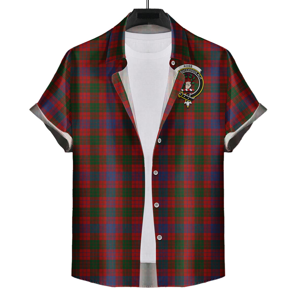 ross-tartan-short-sleeve-button-down-shirt-with-family-crest