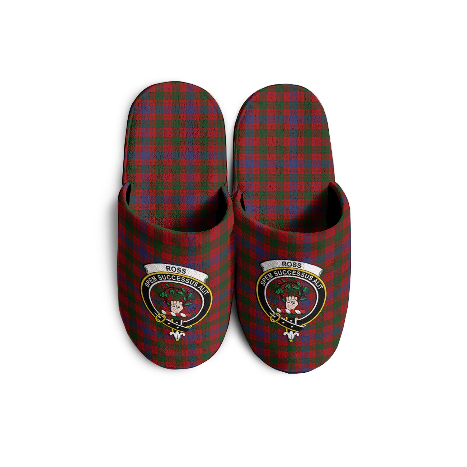 Ross Tartan Home Slippers with Family Crest KIDS - Tartan Vibes Clothing