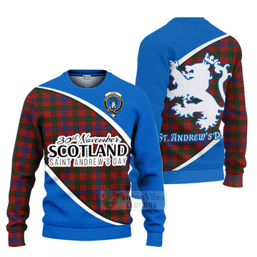 Ross Family Crest Tartan Ugly Sweater Celebrate Saint Andrew's Day in Style