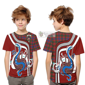 Ross Tartan Kid T-Shirt with Epic Bagpipe Style