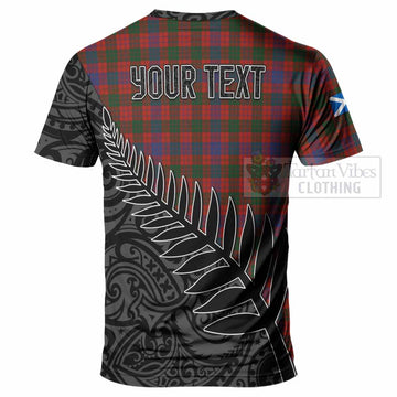 Ross Crest Tartan T-Shirt with New Zealand Silver Fern Half Style