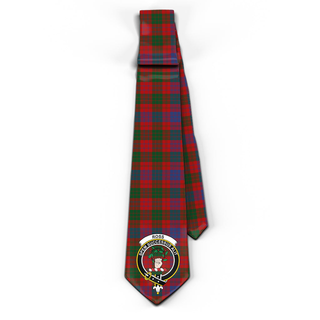 ross-tartan-classic-necktie-with-family-crest