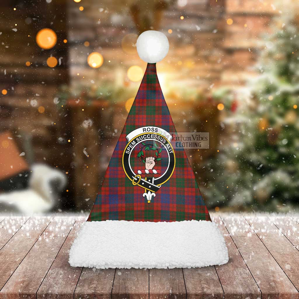 Tartan Vibes Clothing Ross Tartan Christmas Santa Hats with Family Crest