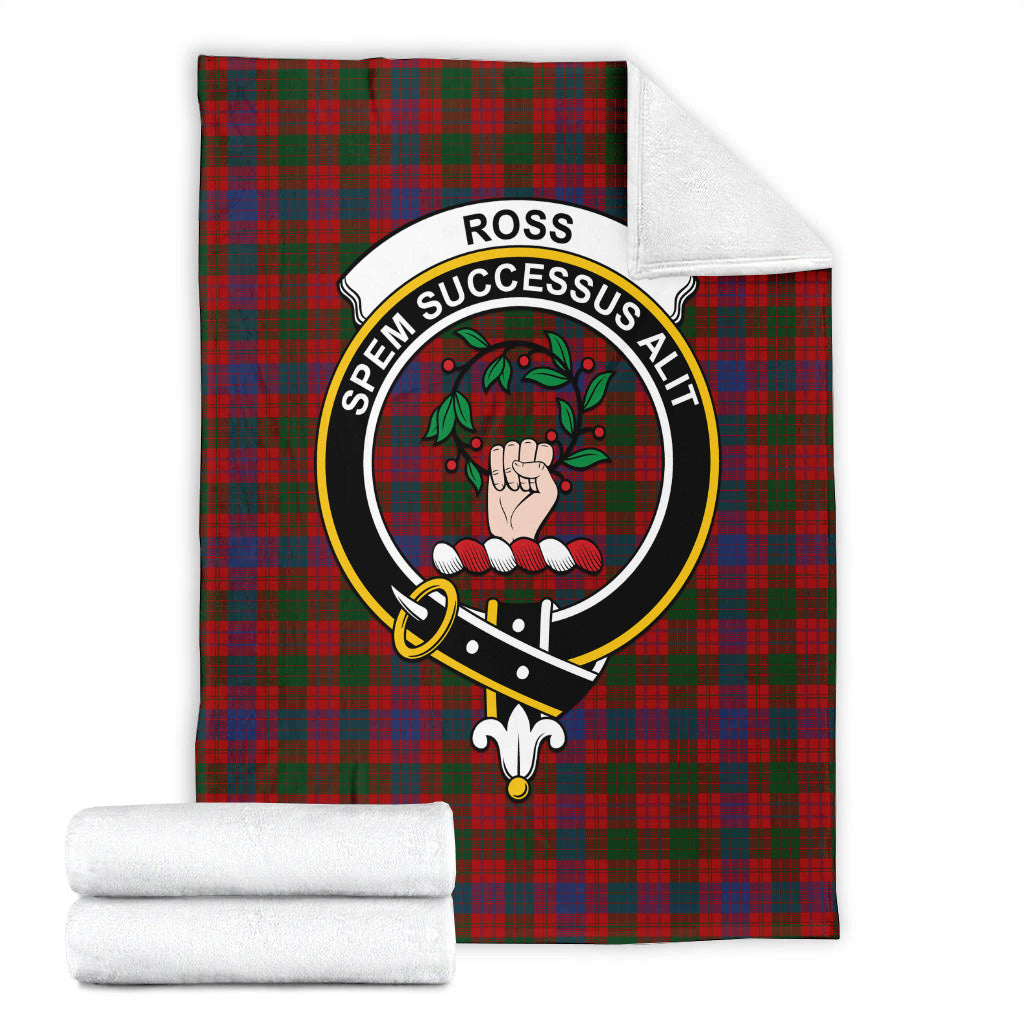 ross-tartab-blanket-with-family-crest