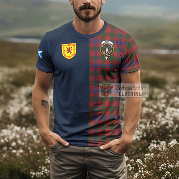 Ross Tartan T-Shirt Alba with Scottish Lion Royal Arm Half Style