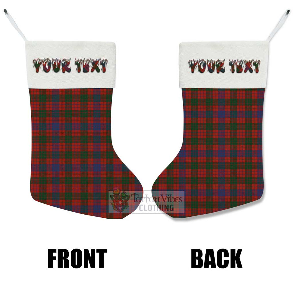 Tartan Vibes Clothing Ross Tartan Christmas Stocking with Personalized Text