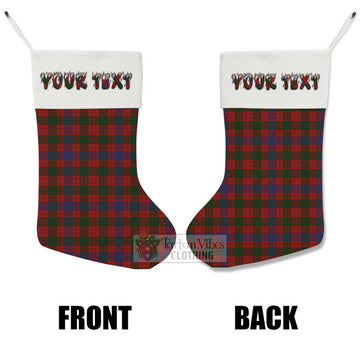 Ross Tartan Christmas Stocking with Personalized Text