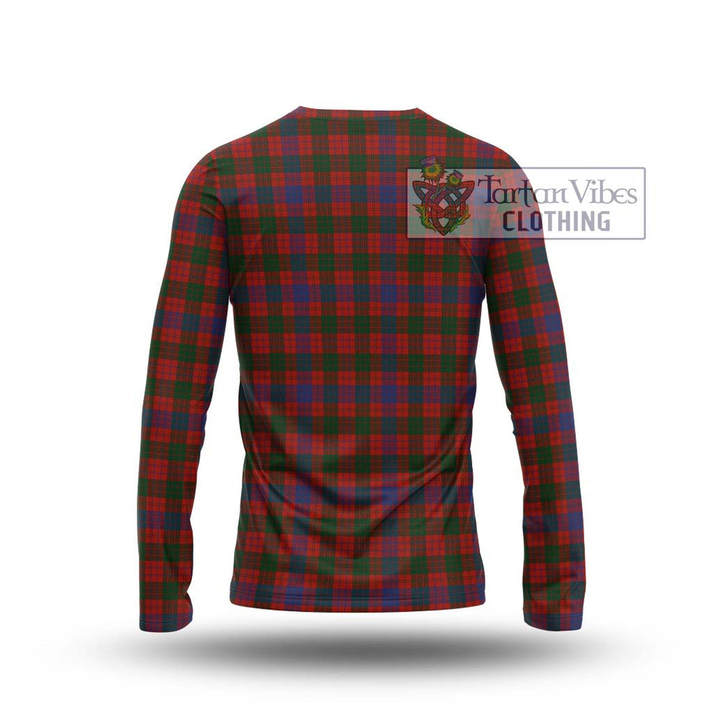 Ross Tartan Long Sleeve T-Shirt with Family Crest DNA In Me Style - Tartanvibesclothing Shop