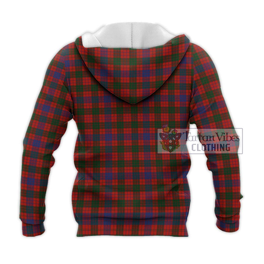 Ross Tartan Knitted Hoodie with Family Crest DNA In Me Style - Tartanvibesclothing Shop