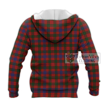 Ross Tartan Knitted Hoodie with Family Crest DNA In Me Style