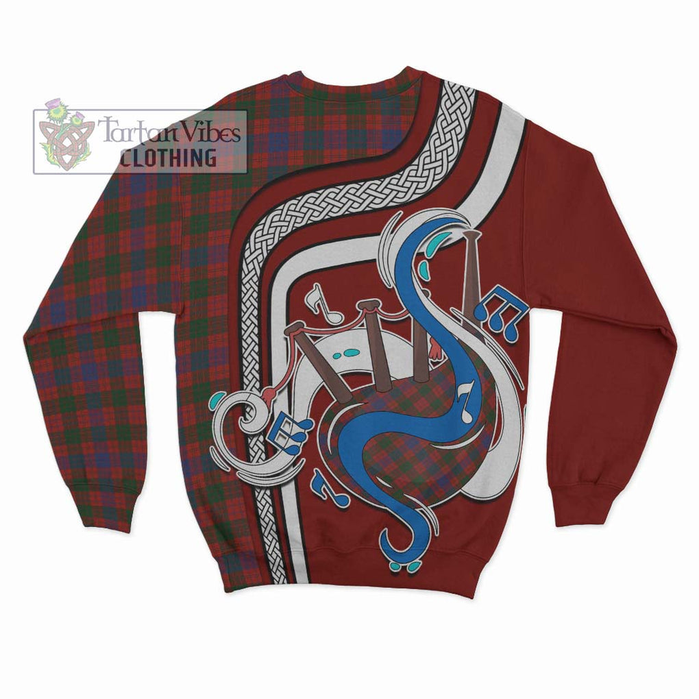 Tartan Vibes Clothing Ross Tartan Sweatshirt with Epic Bagpipe Style