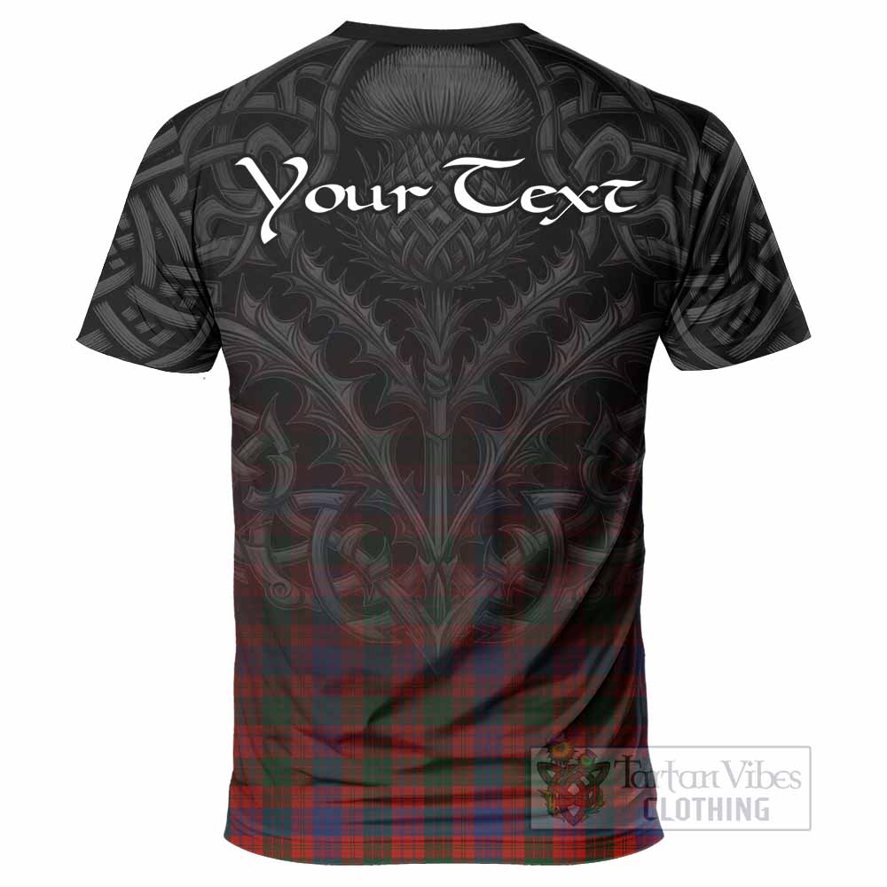 Tartan Vibes Clothing Ross Tartan T-Shirt with Family Crest Celtic Thistle Vibes