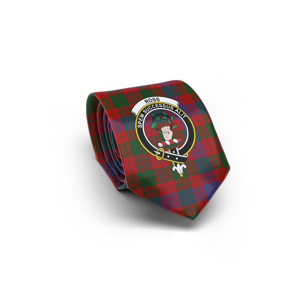 ross-tartan-classic-necktie-with-family-crest