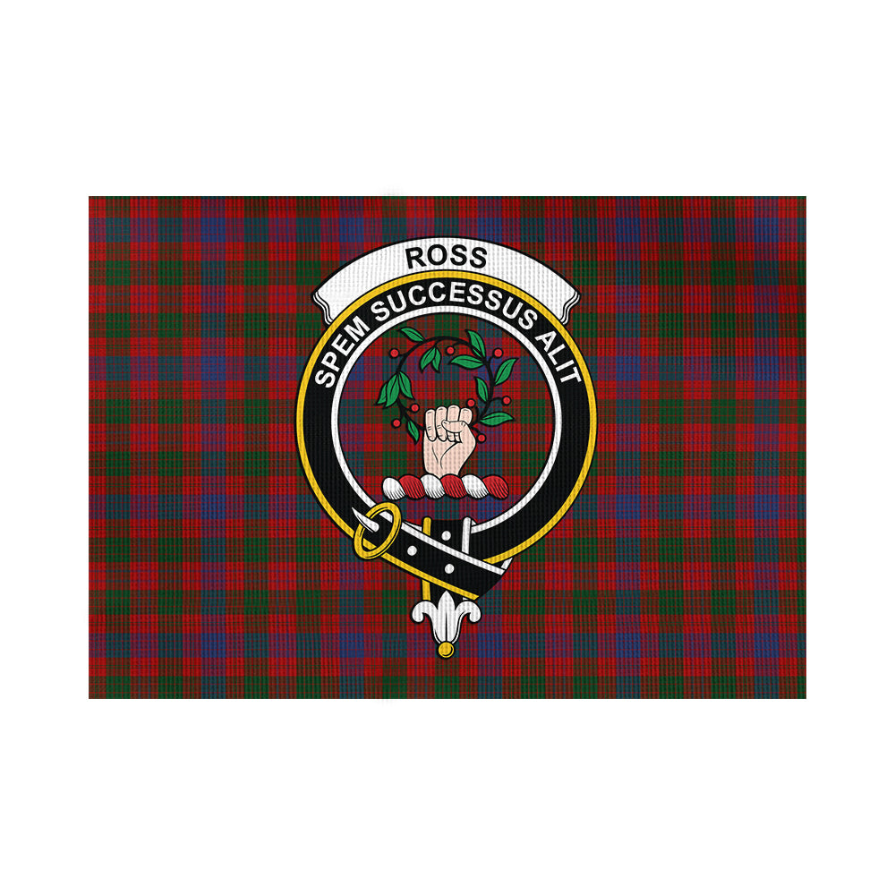 ross-tartan-flag-with-family-crest