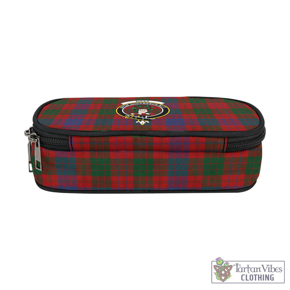 Tartan Vibes Clothing Ross Tartan Pen and Pencil Case with Family Crest