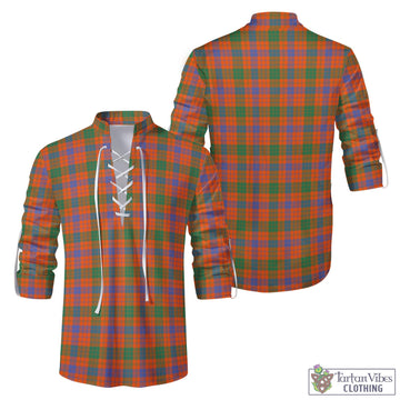 Ross Ancient Tartan Men's Scottish Traditional Jacobite Ghillie Kilt Shirt