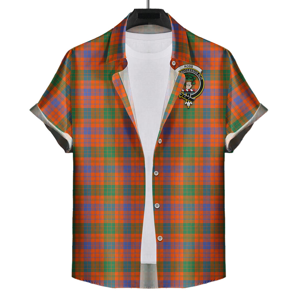 ross-ancient-tartan-short-sleeve-button-down-shirt-with-family-crest