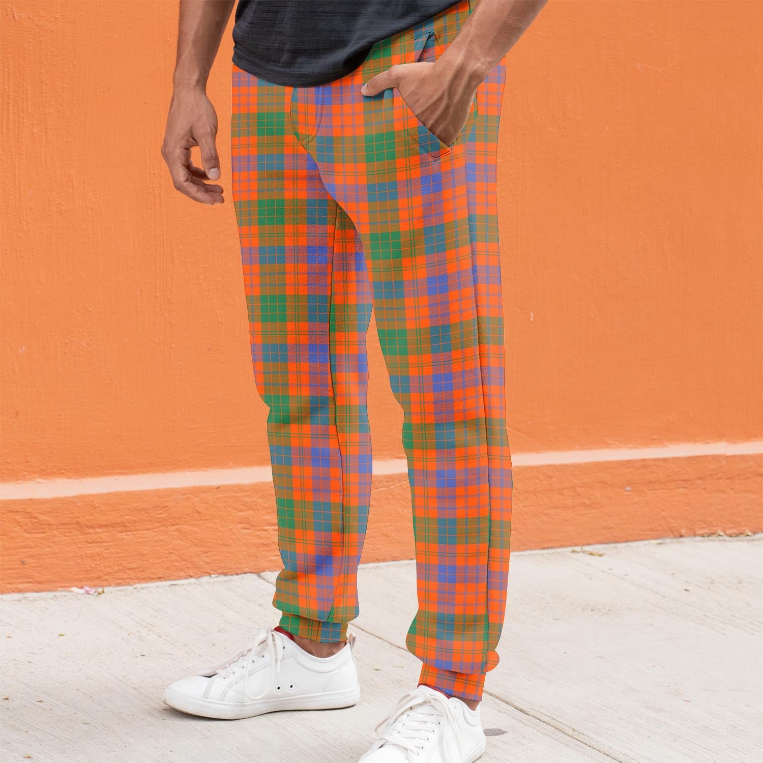 Ross Ancient Tartan Joggers Pants S - Tartan Vibes Clothing