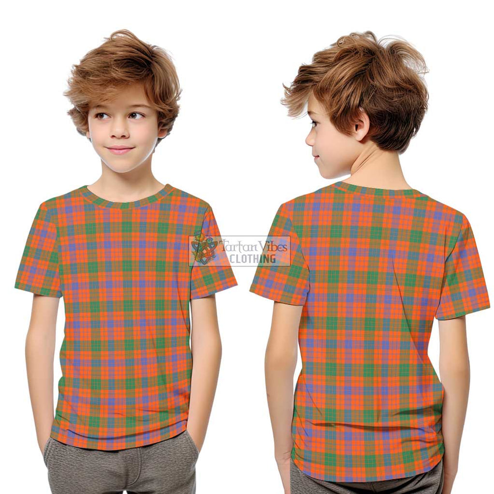 Ross Ancient Tartan Kid T-Shirt Youth XL Size14 - Tartanvibesclothing Shop