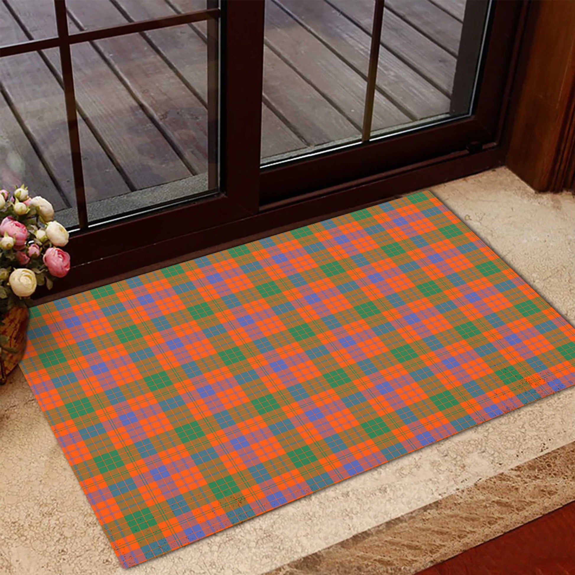 Ross Ancient Tartan Door Mat - Tartanvibesclothing Shop