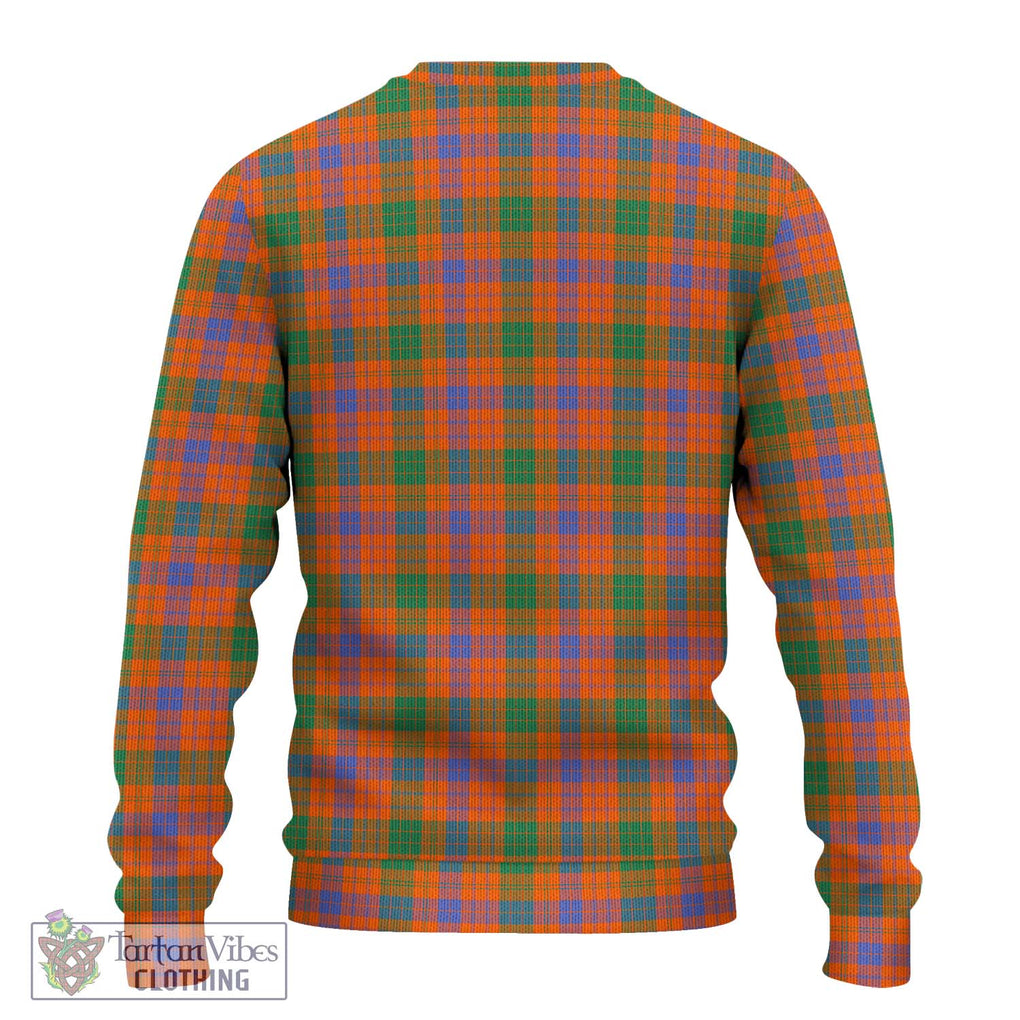 Ross Ancient Tartan Knitted Sweater with Family Crest DNA In Me Style - Tartanvibesclothing Shop