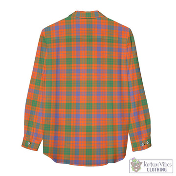 Ross Ancient Tartan Women's Casual Shirt with Family Crest