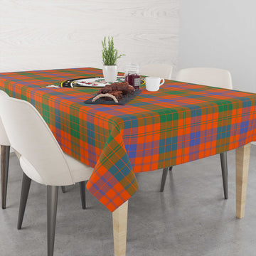 Ross Ancient Tartan Tablecloth with Family Crest