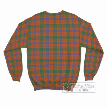 Ross Ancient Tartan Sweatshirt with Family Crest DNA In Me Style