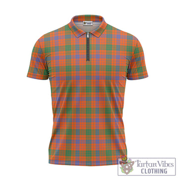 Ross Ancient Tartan Zipper Polo Shirt