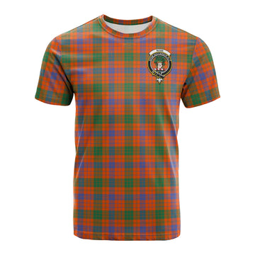 Ross Ancient Tartan T-Shirt with Family Crest