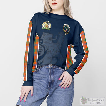 Ross Ancient Tartan Sweater with Family Crest and Lion Rampant Vibes Sport Style