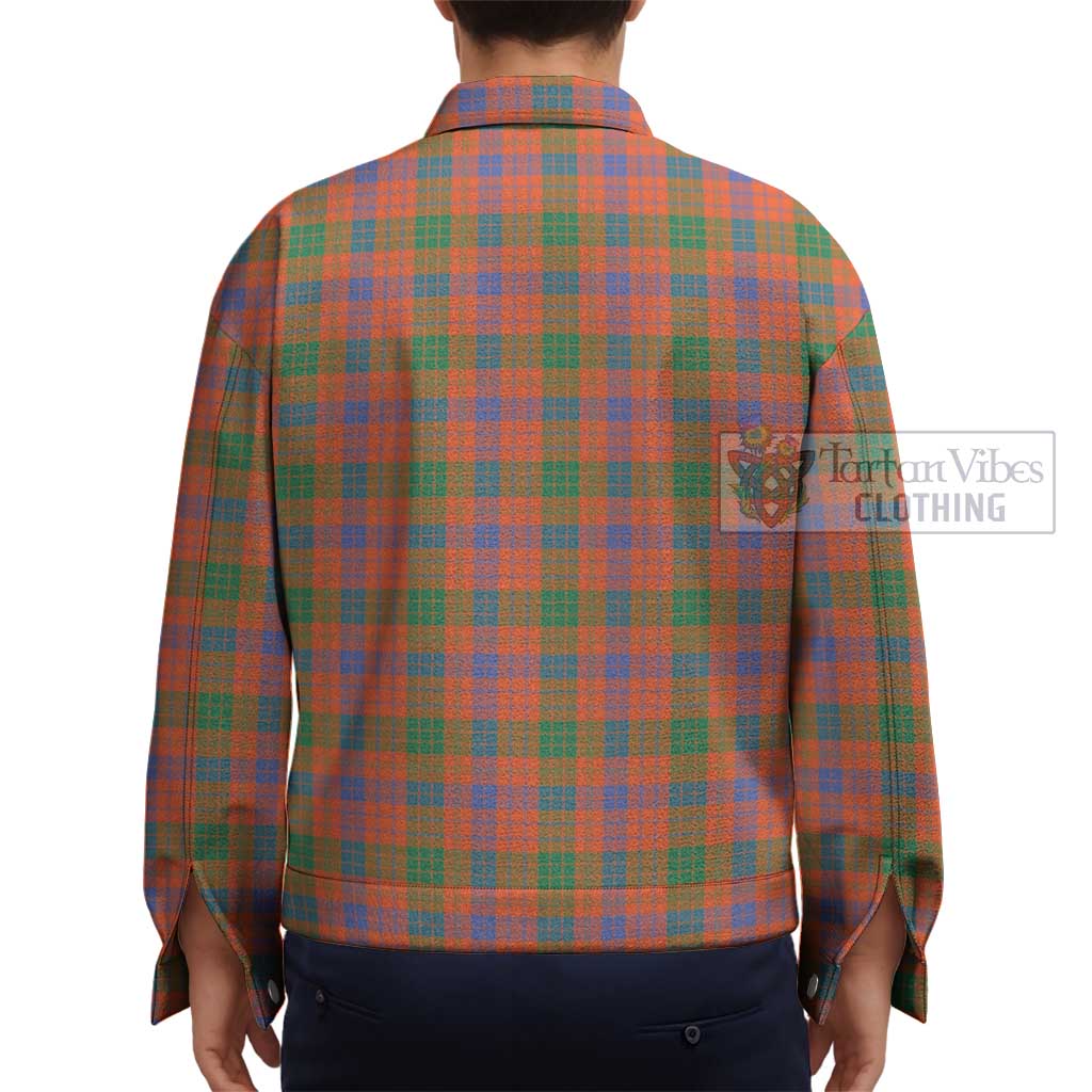 Tartan Vibes Clothing Ross Ancient Tartan Unisex Lapel Cotton Jacket