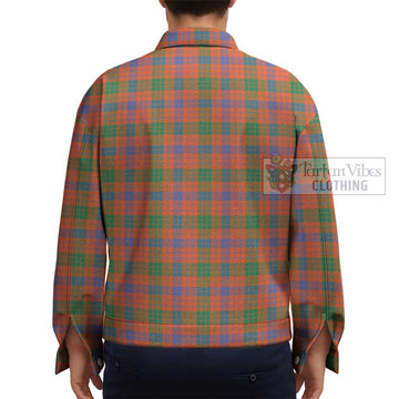 Ross Ancient Tartan Unisex Lapel Cotton Jacket