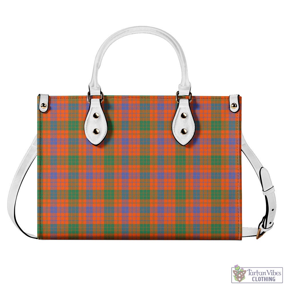 Tartan Vibes Clothing Ross Ancient Tartan Luxury Leather Handbags