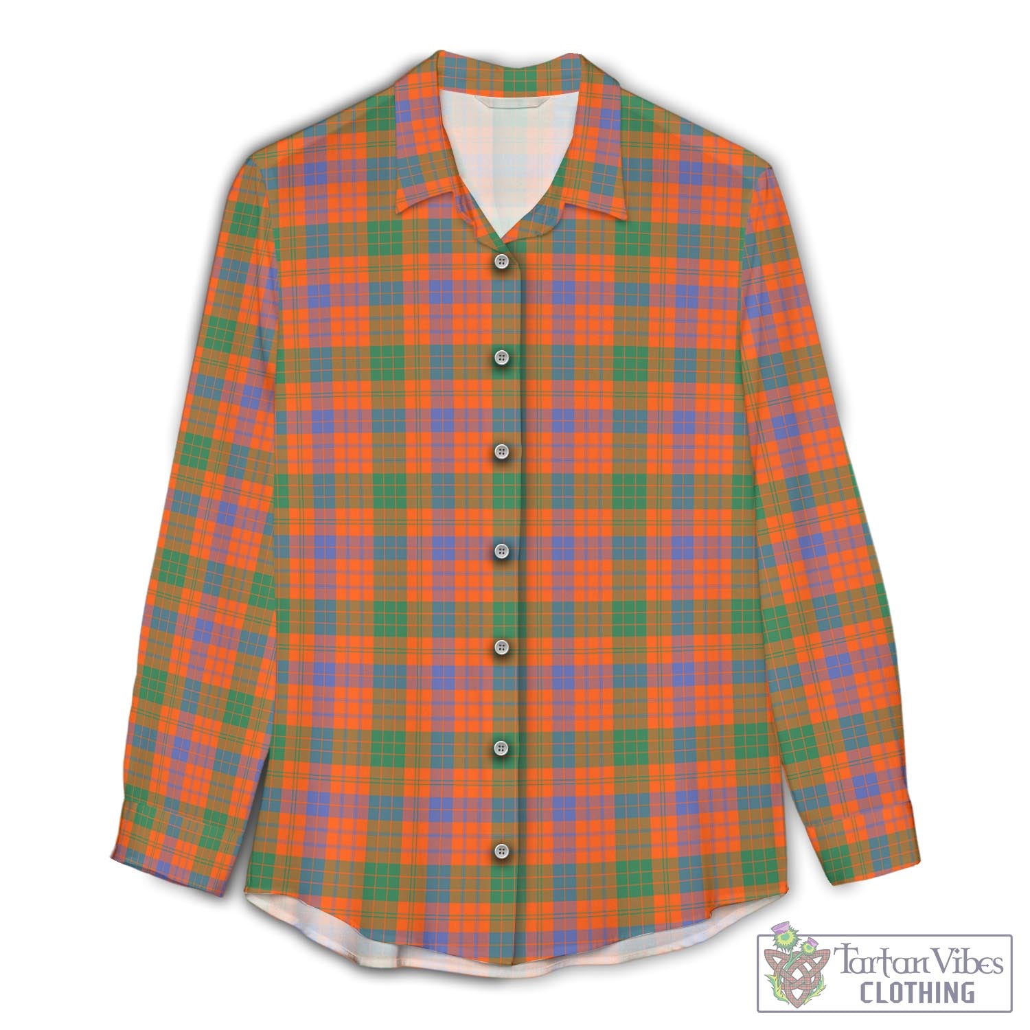 Ross Ancient Tartan Womens Casual Shirt