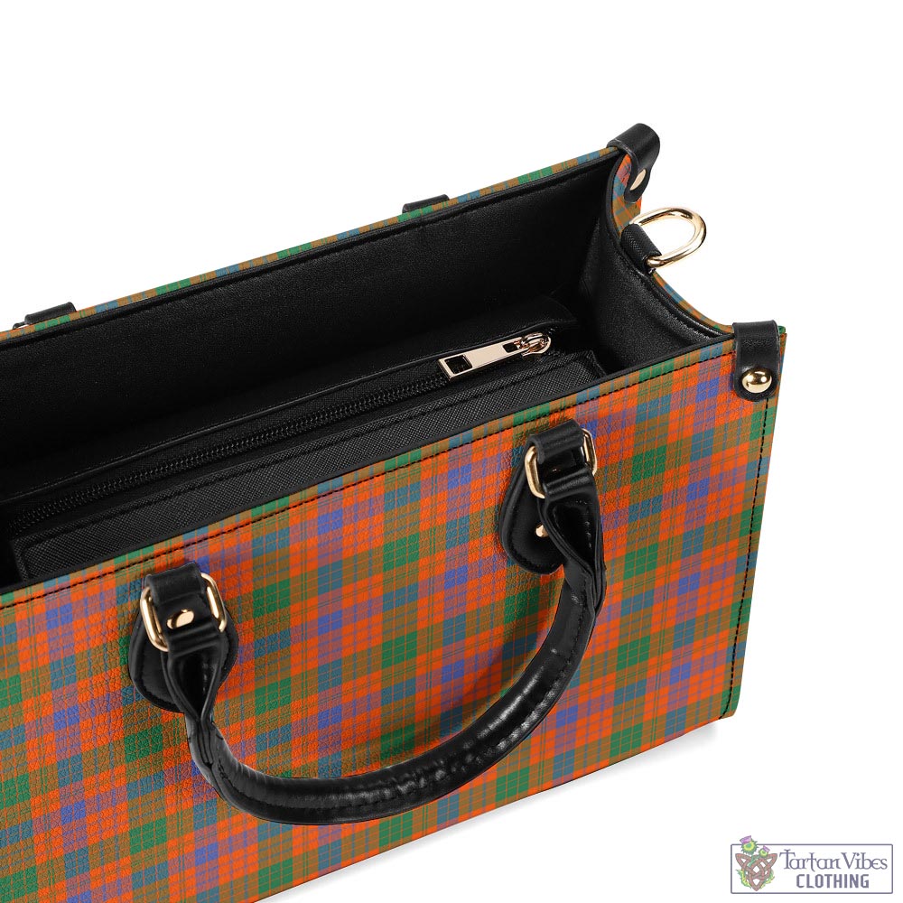 Tartan Vibes Clothing Ross Ancient Tartan Luxury Leather Handbags